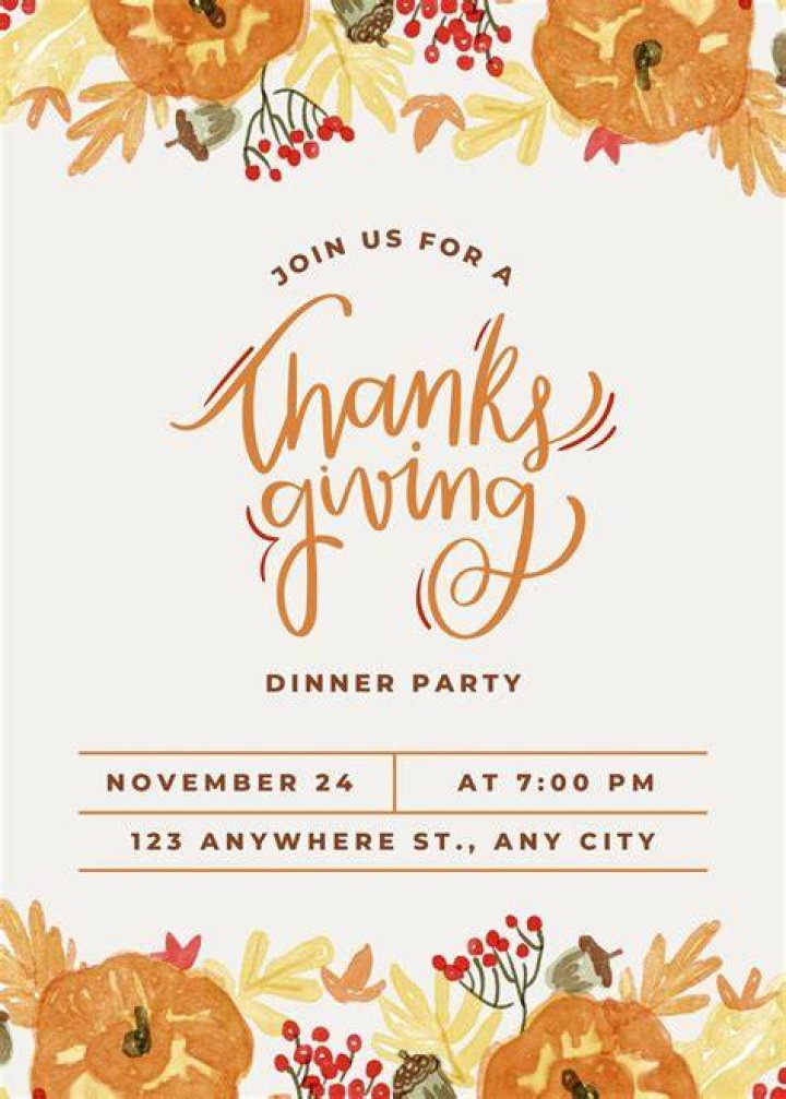 1000+ ThanksGiving Invitation Templates Collection 2023 Begindot