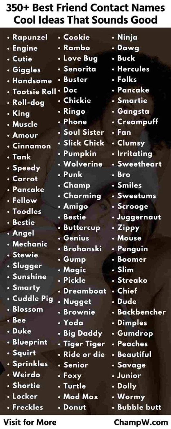 350+ Best Friend Contact Names That Sounds Cool