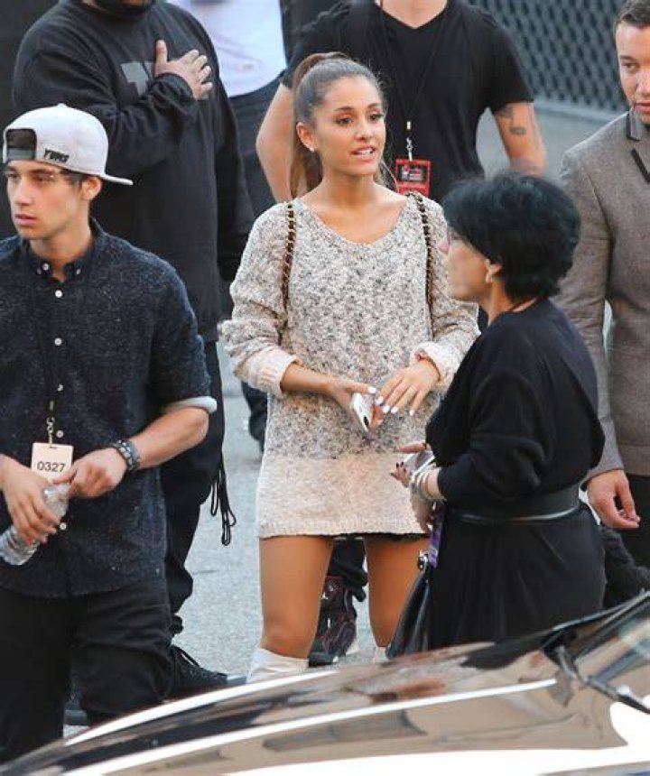 Ariana Grande Outside the IHeartRadio Awards (2014) With Boyfriend