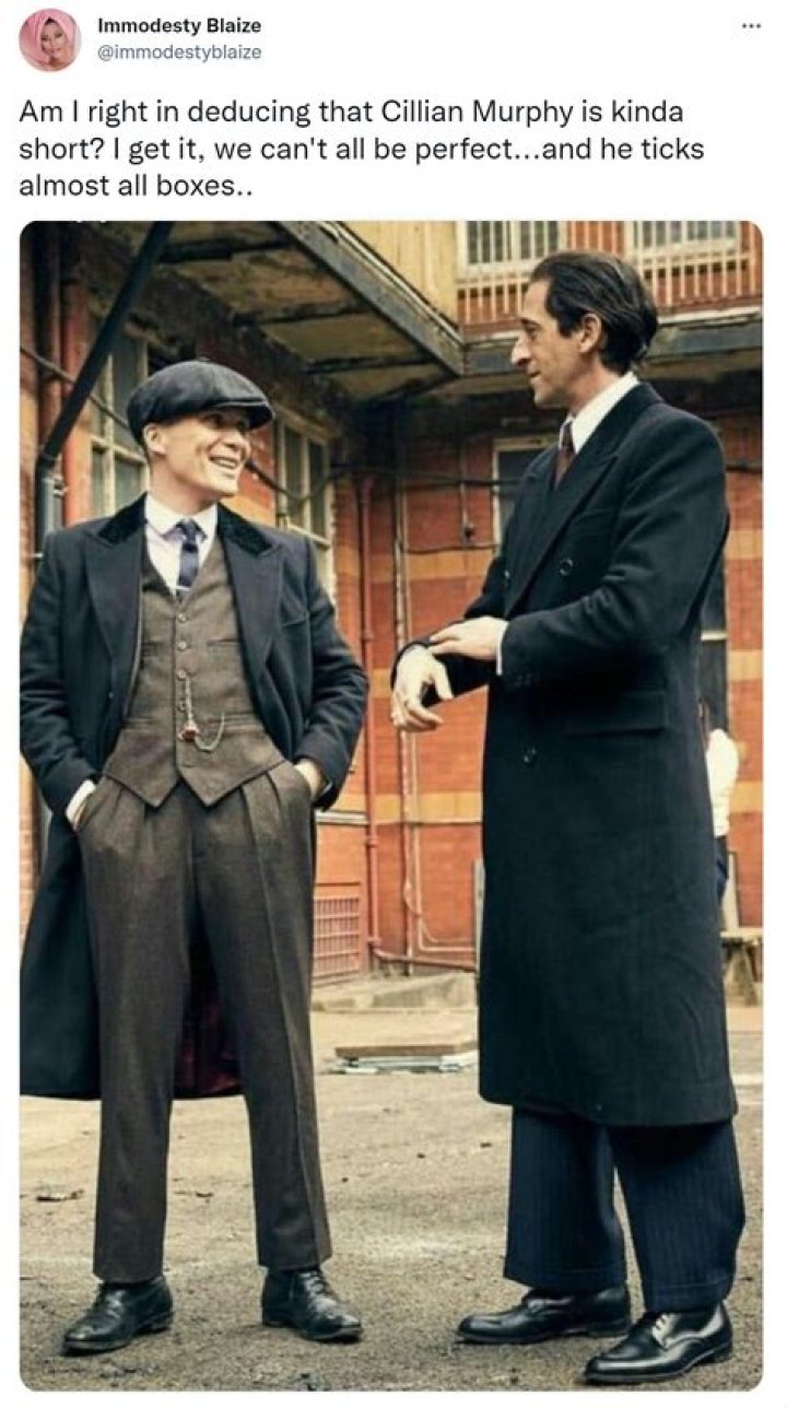 Cillian Murphy Height How Tall is 46yearold Irish Actor? Hood MWR