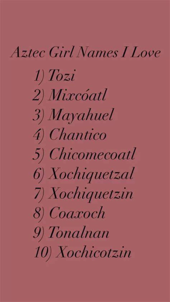 Cool and Powerful Aztec Names With Meaning