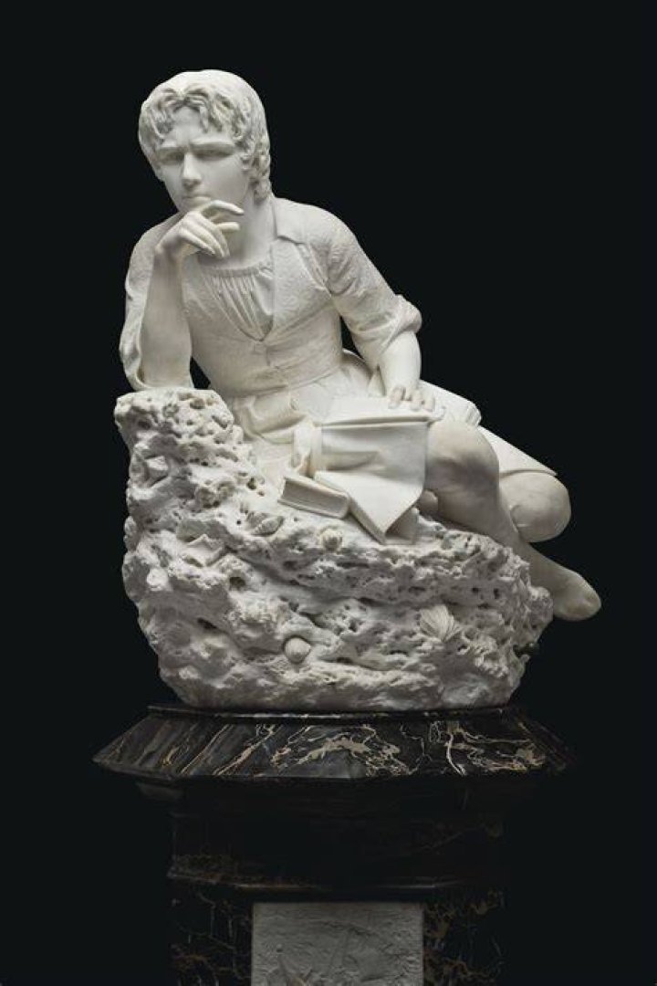 EMILIO ZOCCHI (ITALIAN, 18351913) , Young Michelangelo sculpting