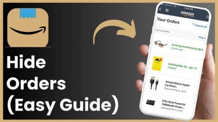 How to hide an Amazon order from your purchase history