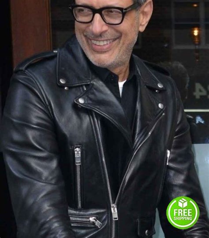 Jeff Goldblum rocks biker jacket as he steps out with wife Emilie