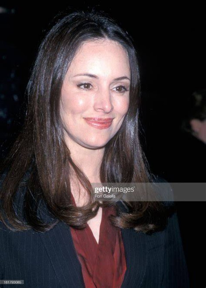 Madeleine Stowe in a Black Checked Shirt Was Seen Out with Her Husband