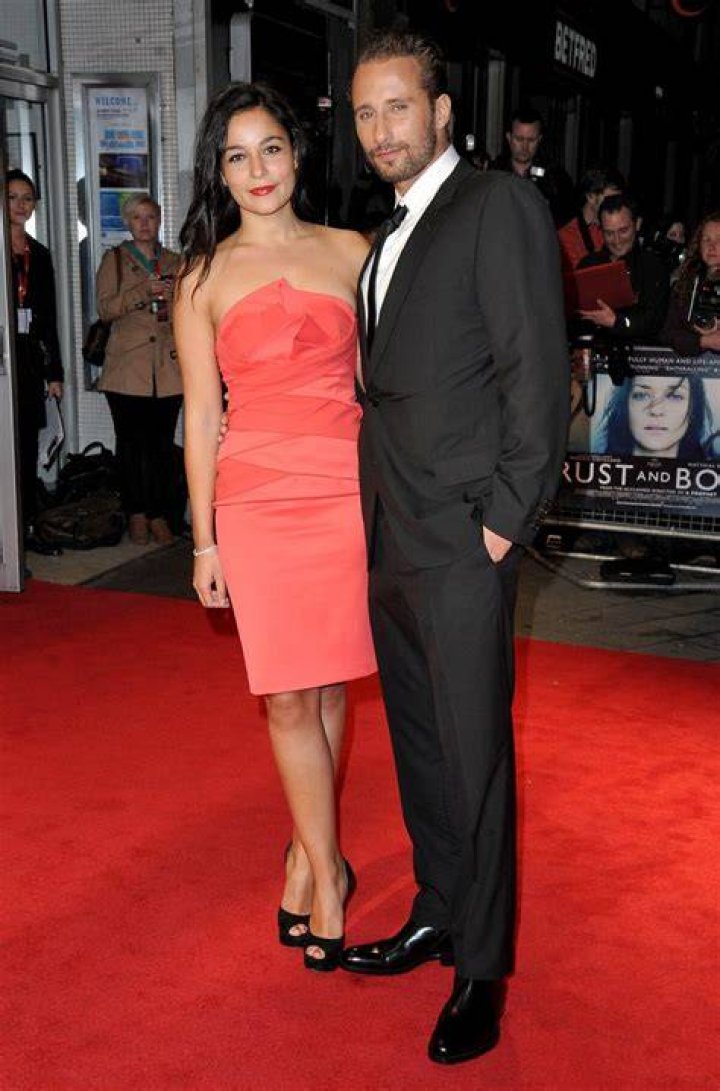 Matthias Schoenaerts et sa compagne Alexandra &agrave; Paris le 22 f&eacute;vrier