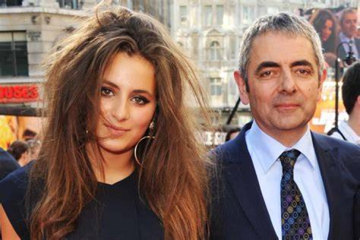 Rowan Atkinson and daughter Lily celebrate Johnny English Strikes Again