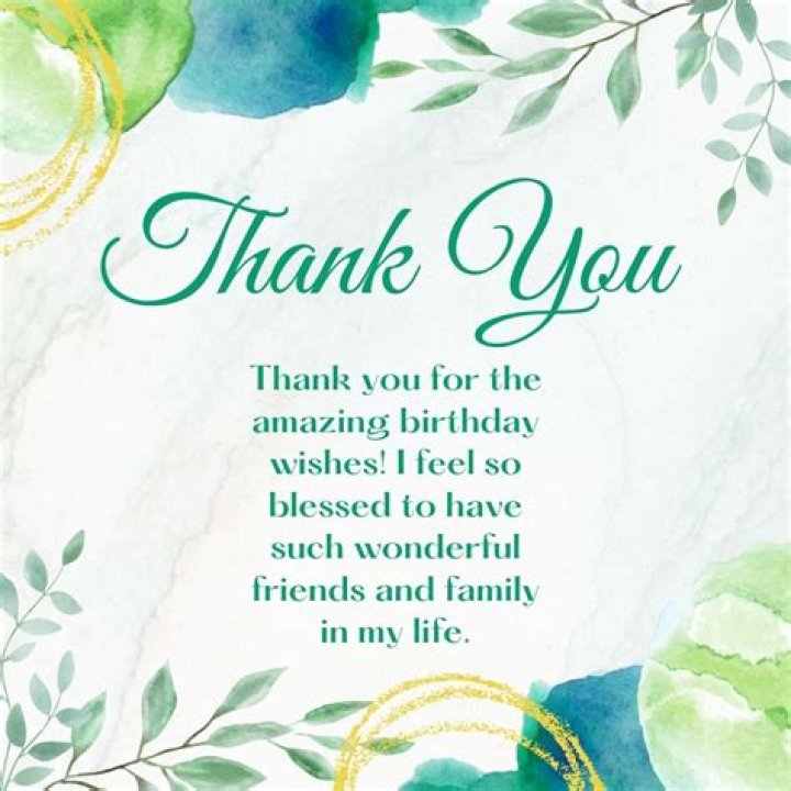 Thank You for Birthday Wishes on Facebook Wish Greetings