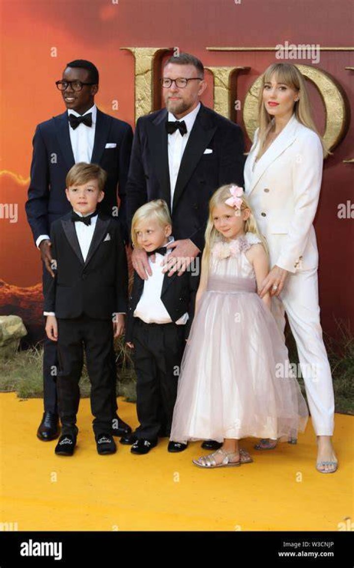 The Lion King Guy Ritchie and wife Jacqui make a glamorous red carpet