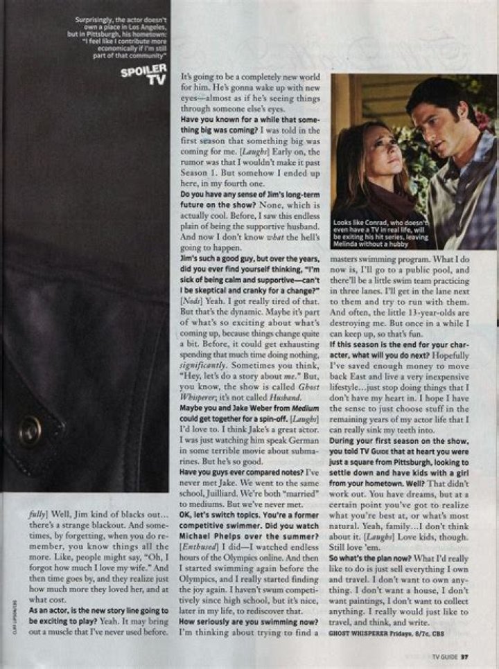 TV Guide David Conrad Photo (2927297) Fanpop