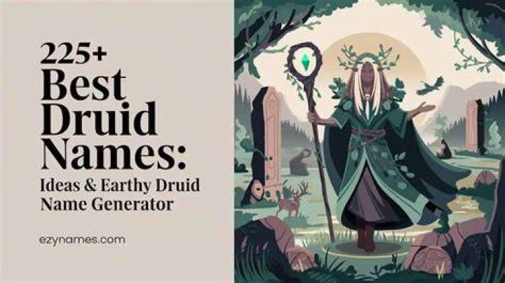 Unveiling The Mystique Of Celtic Druid Names