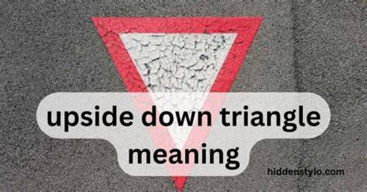 What does the upsidedown triangle symbol mean in contemporary society